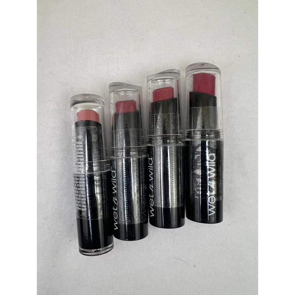 Lot Of 4 Wet n Wild Megalast Lip Color Lipstick #901B‎ #905D #906D #965 Sealed